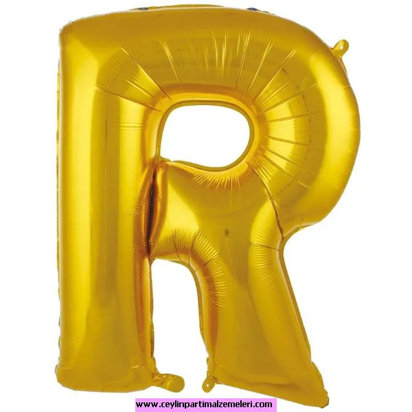 R Gold Folyo Balon